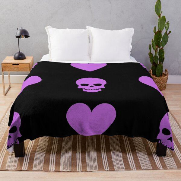 Item preview, Purple Skulls and Hearts designed and sold by rachelchanel21.