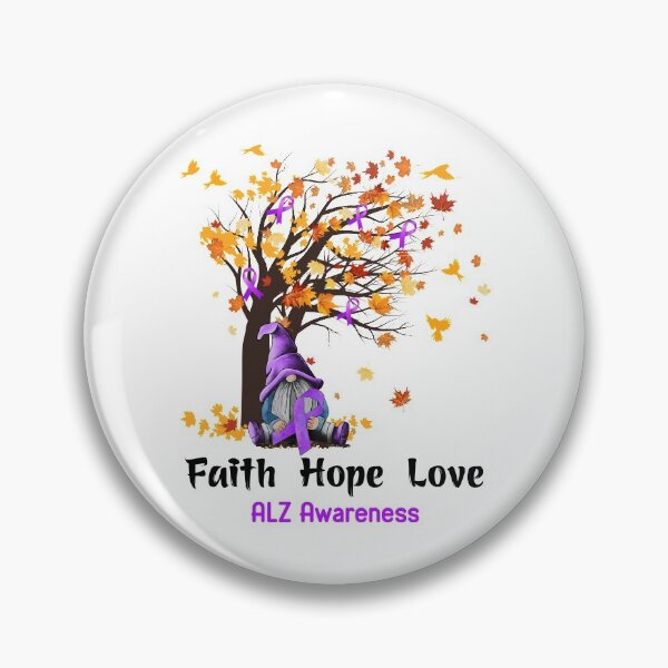 Item preview, ALZ Awareness Faith Hope Love designed and sold by GennieShop.