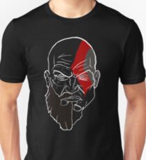 Kratos - Minimalist/Split Potrait Unisex T-Shirt