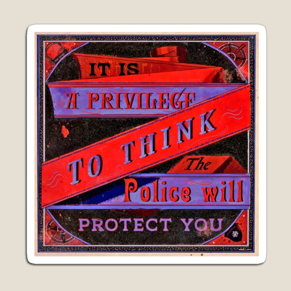 Aperçu de l'œuvre Police & privilège – Poster ACAB créée et vendue par Loki Propagandart.