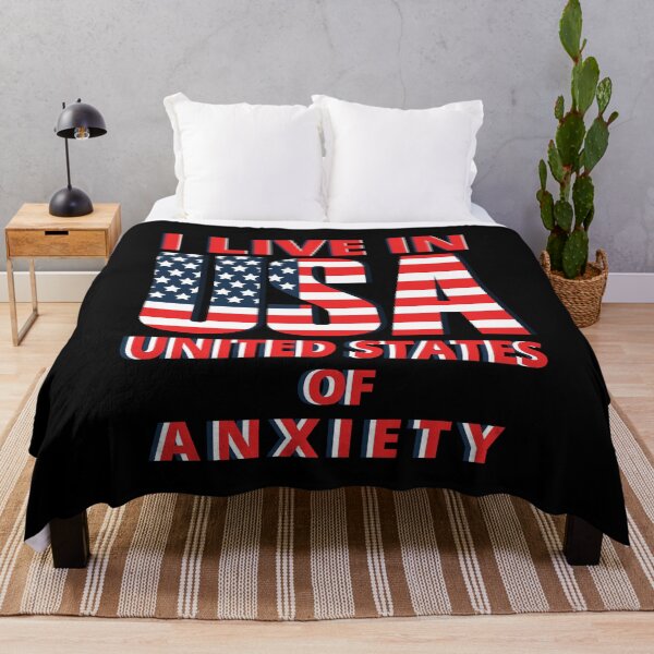Item preview, United States of Anxiety designed and sold by HasnaanMohsin.