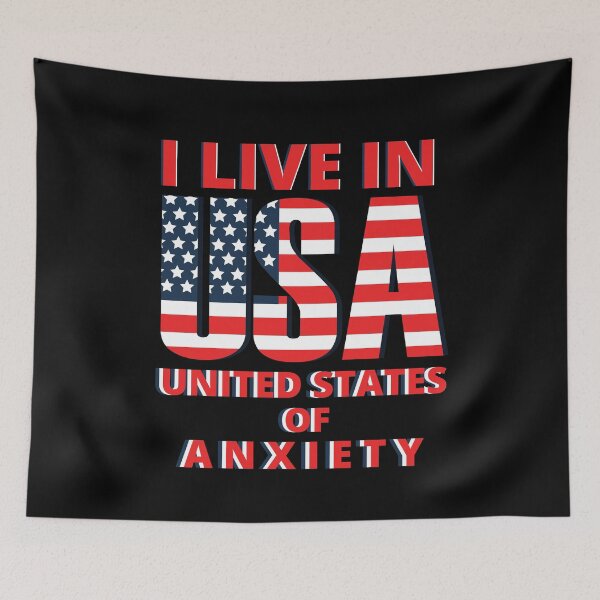 Item preview, United States of Anxiety designed and sold by HasnaanMohsin.