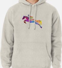 Horse show 06 in watercolor Pullover Hoodie