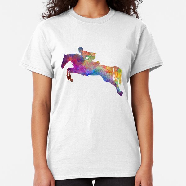 Horse show 06 in watercolor Classic T-Shirt