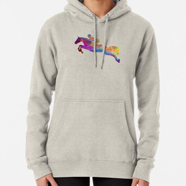 Horse show 06 in watercolor Pullover Hoodie