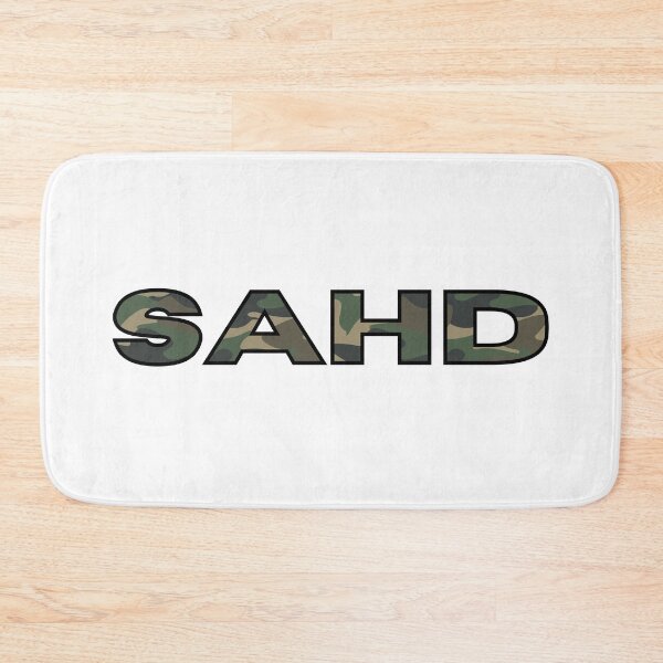 Item preview, Stay At Home Dad SAHD Green Woodland Camo (Black Outline Design) designed and sold by modernfamgear.