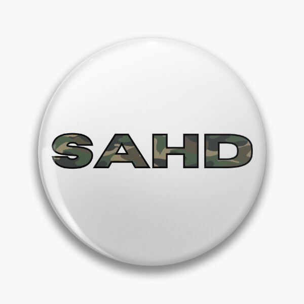 Item preview, Stay At Home Dad SAHD Green Woodland Camo (Black Outline Design) designed and sold by modernfamgear.