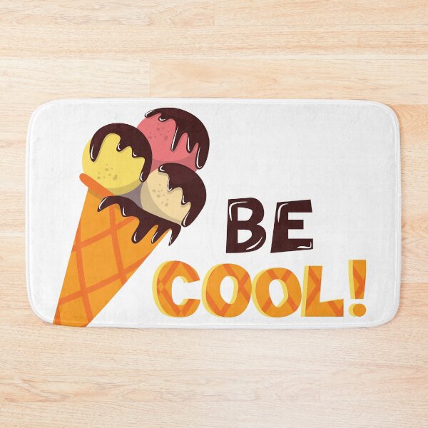 Item preview, Be Cool! Cute typography quote with ice cream designed and sold by lenoleum.