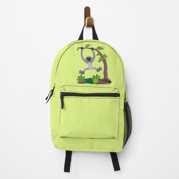 Item preview, Cute happy gibbon ape cartoon illustration designed and sold by FrogFactory.