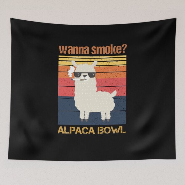Item preview, wanna smoke alpaca bowl designed and sold by 3colors3.