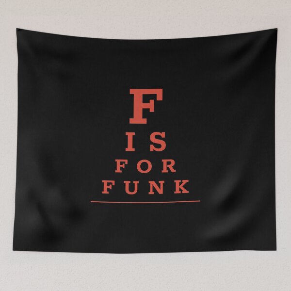 Item preview, Pop culture eye chart - F is for funk designed and sold by Popalt.