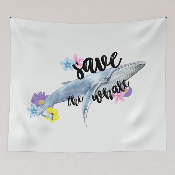 Item preview,  save the whale pass up plastic - whale conservation  designed and sold by foreco design.