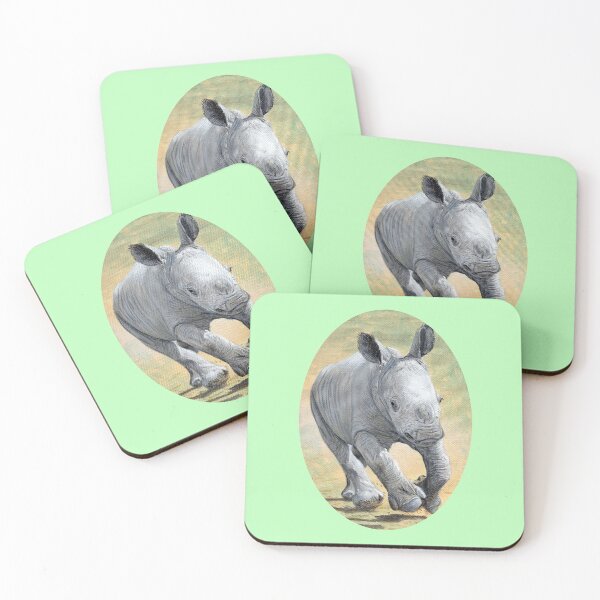 Item preview, Baby Rhino (green) designed and sold by SandraWarmerdam.