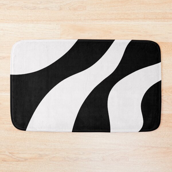 Item preview, Black and White Wavy Pattern designed and sold by WoollyOrbit2000.