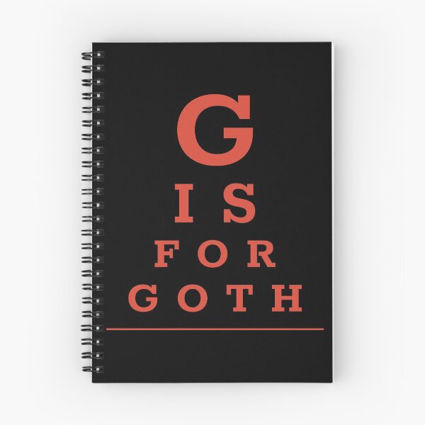 Item preview, Pop culture eye chart - G is for goth  designed and sold by Popalt.