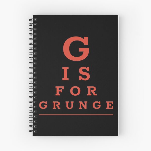 Item preview, Pop culture eye chart - G is for grunge designed and sold by Popalt.