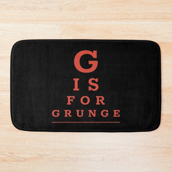 Item preview, Pop culture eye chart - G is for grunge designed and sold by Popalt.
