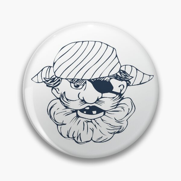 Item preview, Portrait of old bearded pirate designed and sold by lenoleum.