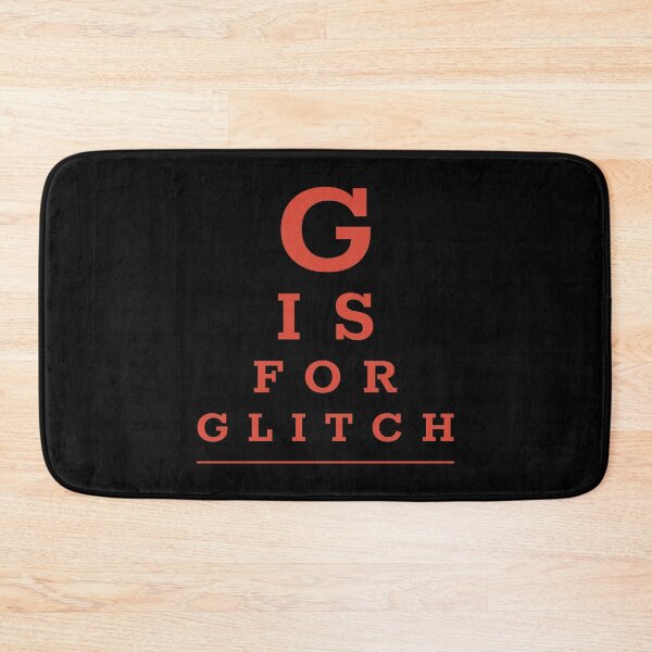 Item preview, Pop culture eye chart - G is for glitch designed and sold by Popalt.