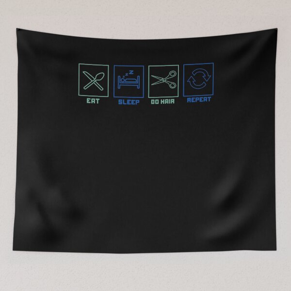 Item preview, Eat Sleep Do Hair Repeat designed and sold by shirtbubble.