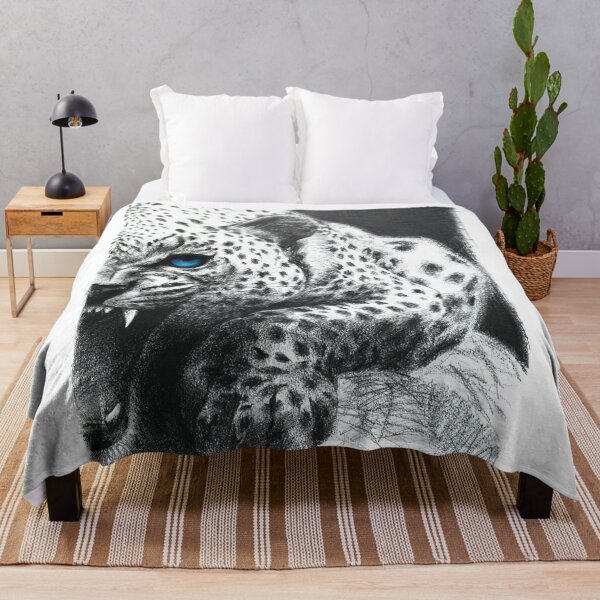 Item preview, Roaring leopard with piercing gaze designed and sold by isabelle cornu.