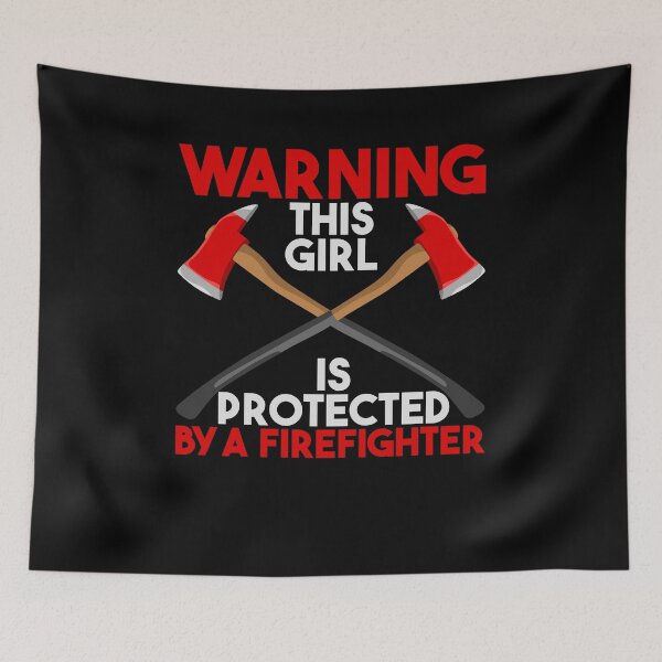 Item preview, This girl is protected by a firefighter designed and sold by shirtbubble.