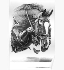 Catching Air - Showjumping Horse Poster