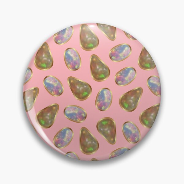 Item preview, Opals gemstones in a gold setting on a pink  designed and sold by Mallva.