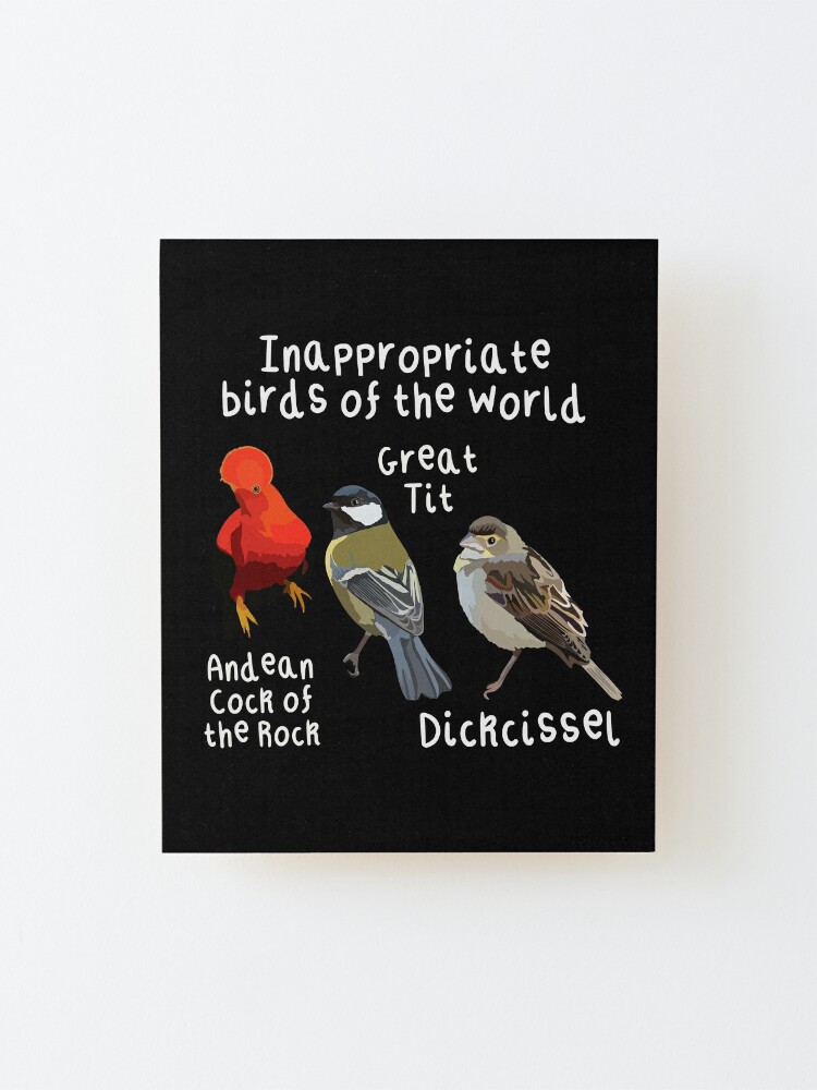 Inappropriate Birds Of The World  Essential T-Shirt for Sale by thezoogirl