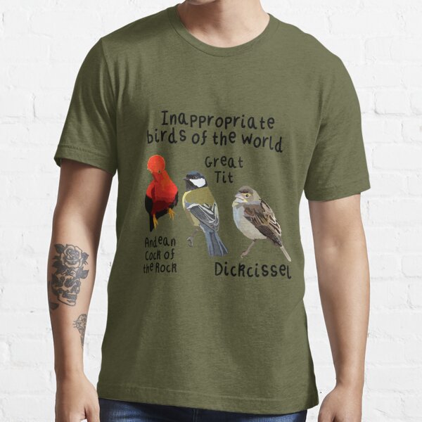 Inappropriate Birds Of The World  Essential T-Shirt for Sale by thezoogirl