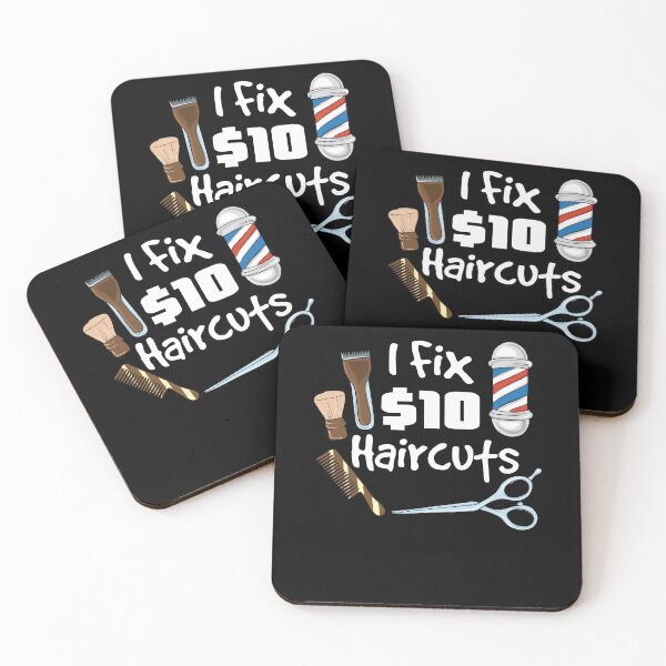 Item preview, I fix 10 dollar haircuts - Funny Hairdresser designed and sold by shirtbubble.