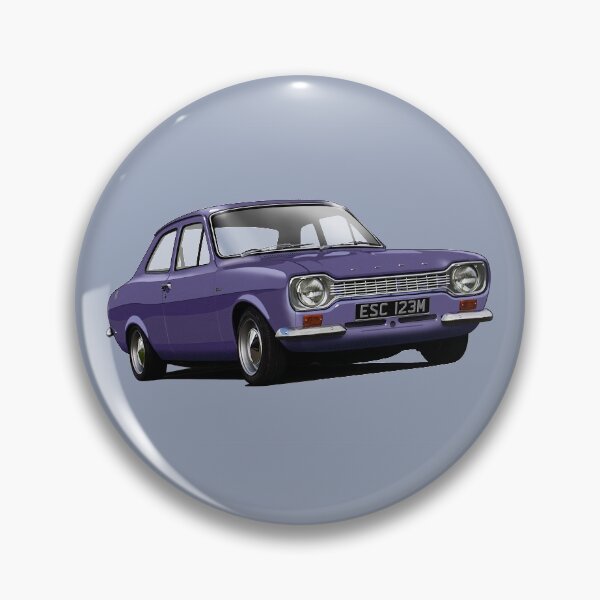 Aperçu de l'œuvre Ford Escort Mk 1 en velours violet créée et vendue par candc-retro.