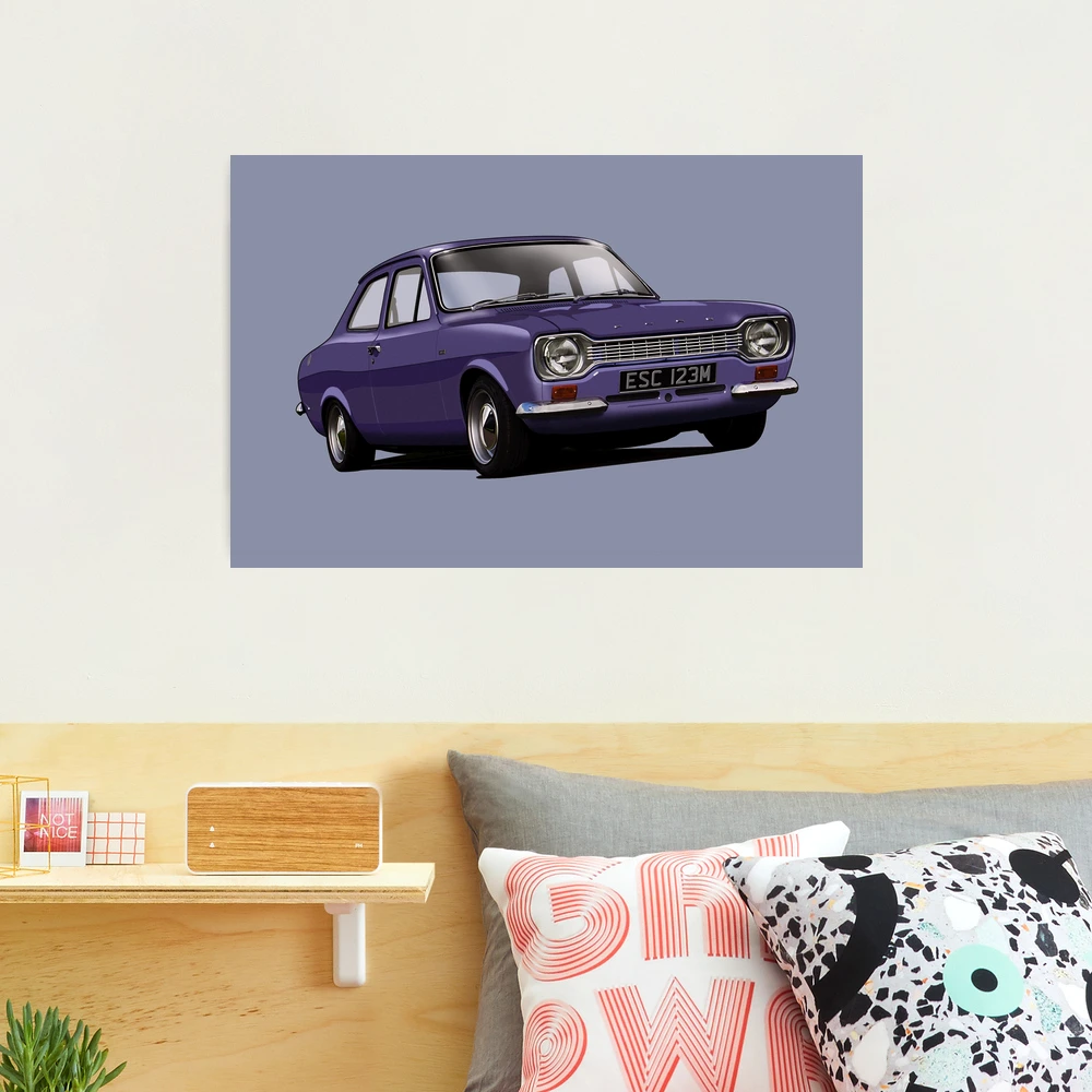 Ford Escort Mk 1 in purple velvet