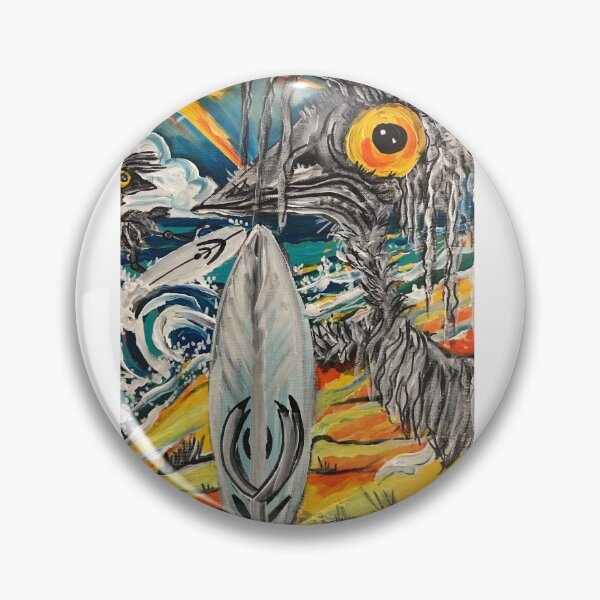 Item preview, Reggie George BushChook “surfs Up” designed and sold by AUSSIEART.