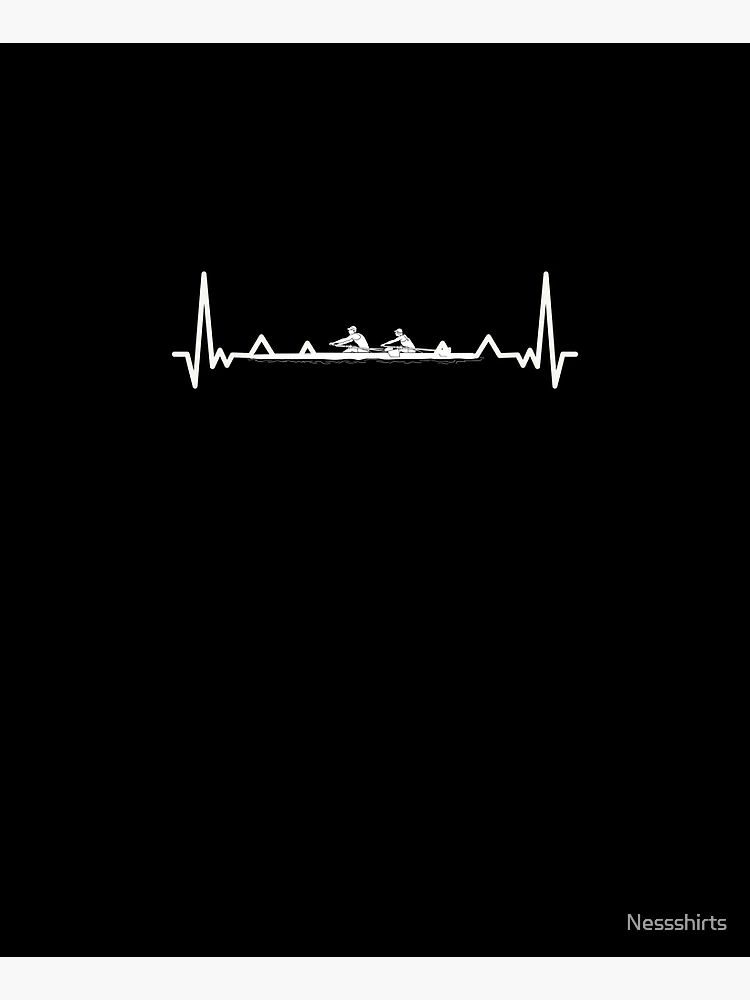 Thumbnail 6 of 6, Apron, Heartbeat Rowing Rower Rowing Boat Loves Boat Racing designed and sold by Nessshirts.
