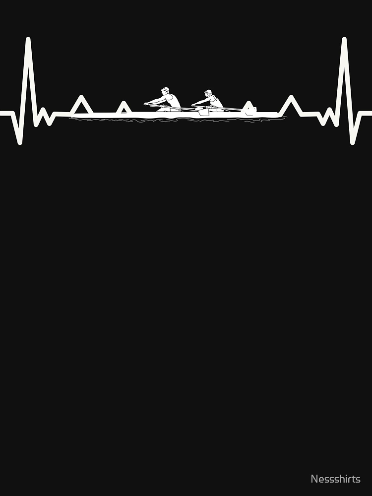 Thumbnail 6 of 6, Lightweight Sweatshirt, Heartbeat Rowing Rower Rowing Boat Loves Boat Racing designed and sold by Nessshirts.