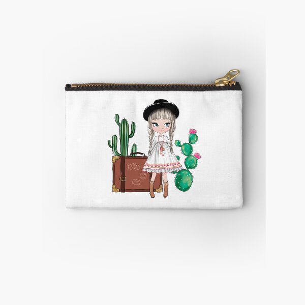 Item preview, Boho style cute girl with cactus girly illustration 2  designed and sold by Lalanacliparts.