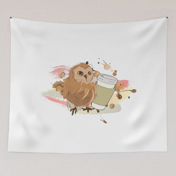 Item preview, Owl and coffee designed and sold by hexchen09.
