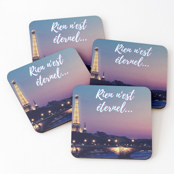 Item preview, Nothing lasts forever - popular french quotes theme gifts  designed and sold by RebelliousRosee.