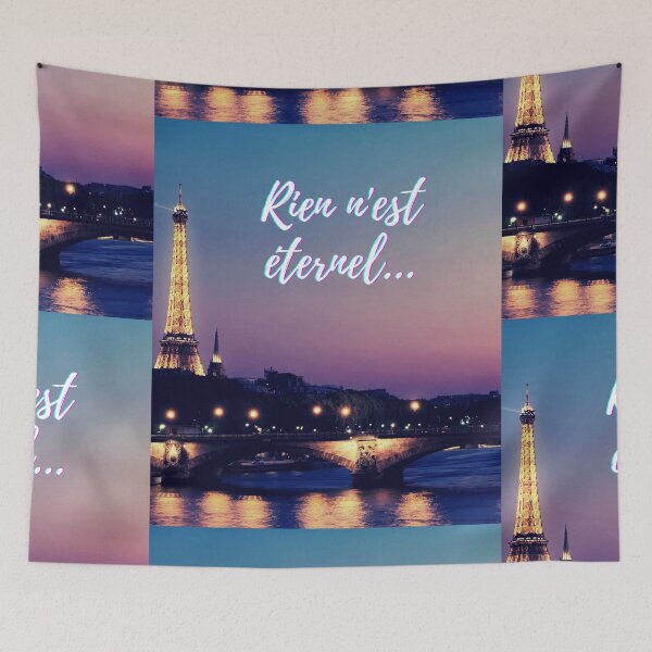 Item preview, Nothing lasts forever - popular french quotes theme gifts  designed and sold by RebelliousRosee.