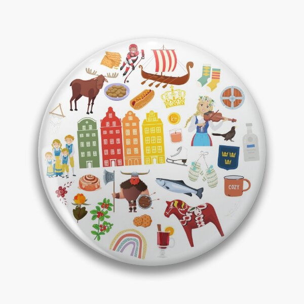 Item preview, Sweden Travel Icon designed and sold by FancyPlanet.