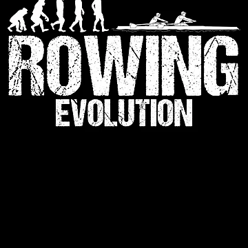 Artwork thumbnail, Rowing Evolution Rower Rowing Boat Loves Rowing by Nessshirts