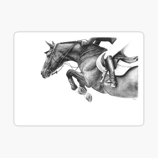 Item preview, Flick - Showjumping Horse designed and sold by r-henderson-art.