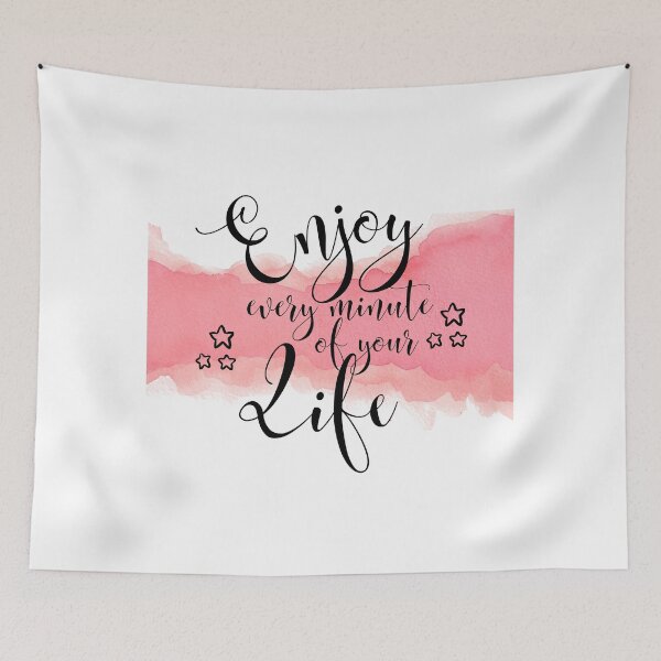 Item preview, Pink stationery - Enjoy your life  designed and sold by Girlbossvibes.