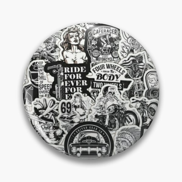 Item preview, Sticker bomb IV black and white designed and sold by Madventures South Australia.