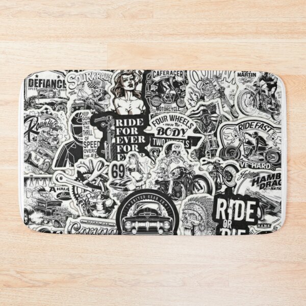 Item preview, Sticker bomb IV black and white designed and sold by Madventures South Australia.