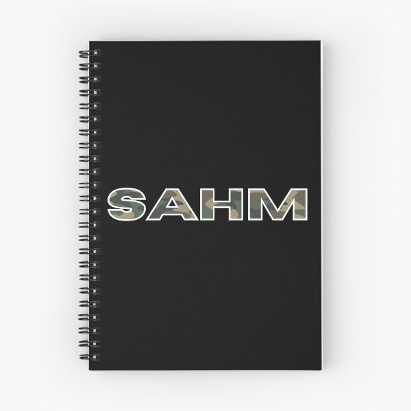 Item preview, Stay At Home Mom SAHM Green Woodland Camo (White Outline Design) designed and sold by modernfamgear.