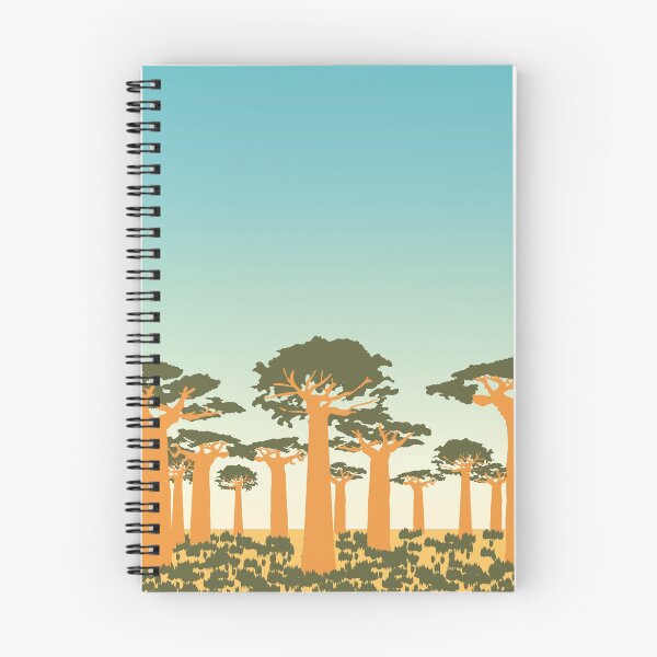 Item preview, Graphic art African landscape with baobab trees designed and sold by CiniArt.