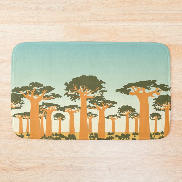 Item preview, Graphic art African landscape with baobab trees designed and sold by CiniArt.