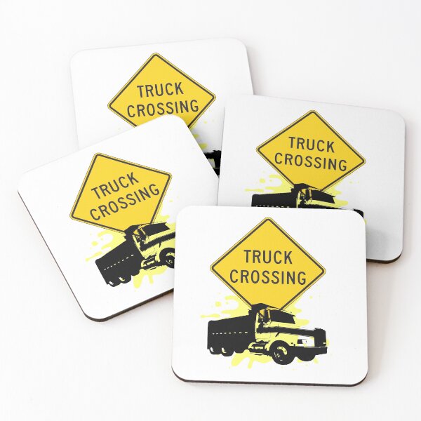 Item preview, Truck Crossing Sign in Yellow  designed and sold by Mary Maple.